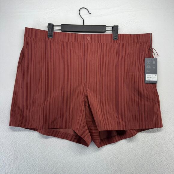 VRST Shorts Men's 2XL Red Resort Hybrid Printed Swim Lined Surf Vacation NEW - Picture 1 of 10